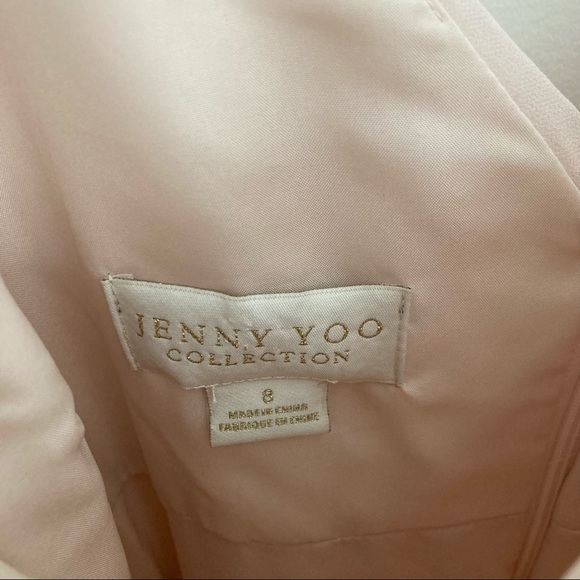 JENNY YOO Soft Blush Mila Off The Shoulder Dress - Picture 9 of 11